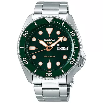 Seiko, 5 Sports Automatic herreklokke med stållenke