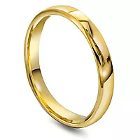 Giftering i 585 gult gull | 3 mm bredde