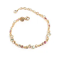 Sweet Droplets armbånd i forgylt messing med krystall