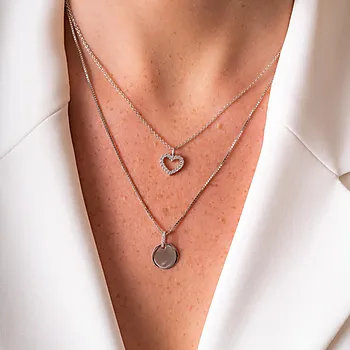 Bilde nummer 2 av Pan Jewelry, Smykke i 925 rhodinert sølv med zirkonia plate