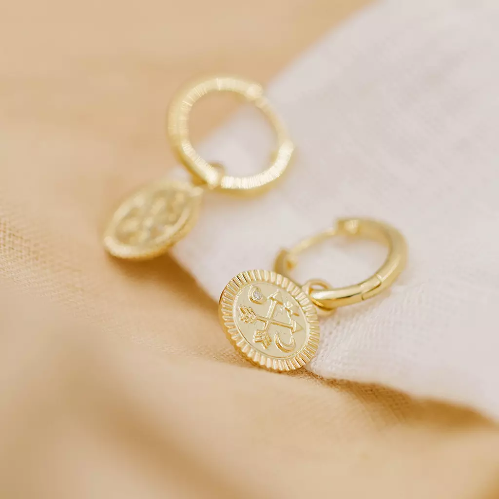 Bilde nummer 3 av Janne Formoe by Pan Jewelry, Øreringer i 925 forgylt sølv med zirkonia
