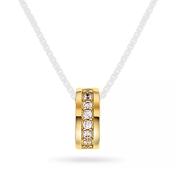 Pan Jewelry, Anheng i 585 gult gull med zirkonia