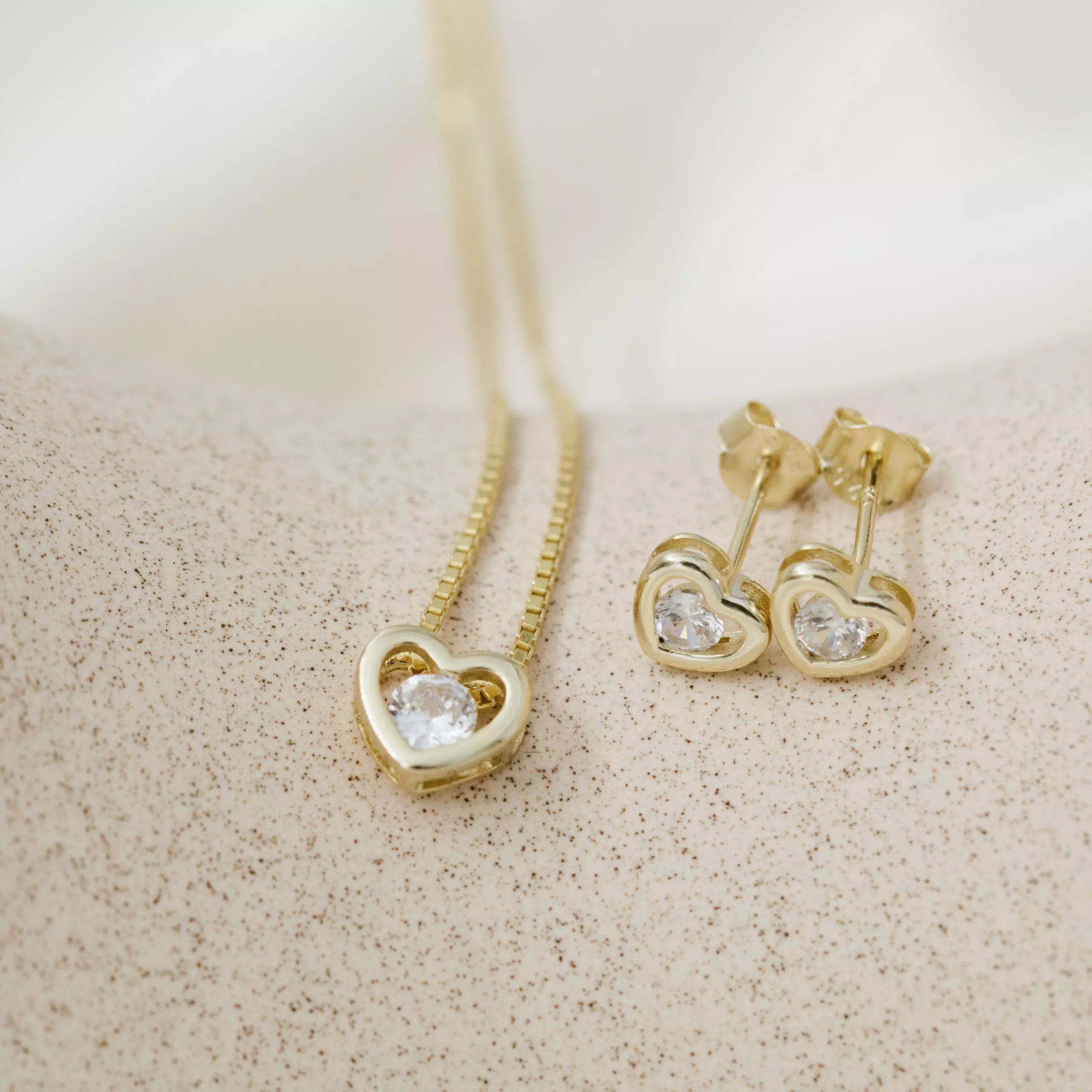 Bilde nummer 2 av Pan Jewelry, Smykkesett i forgylt 925 sølv med zirkonia