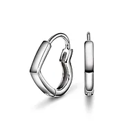 Pan Jewelry, Hjerte øreringer i 925 sølv