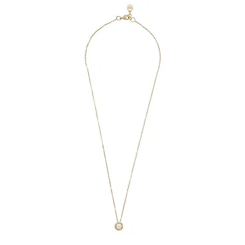 Kitty smykke i forgylt messing med glassperle