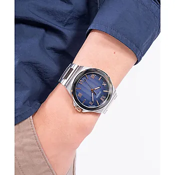 Bilde nummer 3 av Guess, Dress herreklokke med flerfarget stållenke