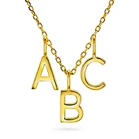 Letters bokstavsmykke i 925 forgylt sølv