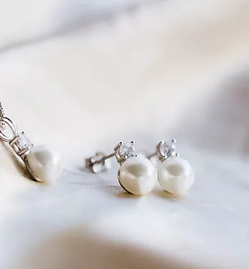 Bilde nummer 3 av Smykkesett i 925 sølv med perlemor