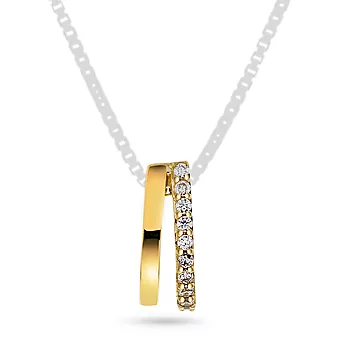 Pan Jewelry, Anheng i 585 gult gull med zirkonia