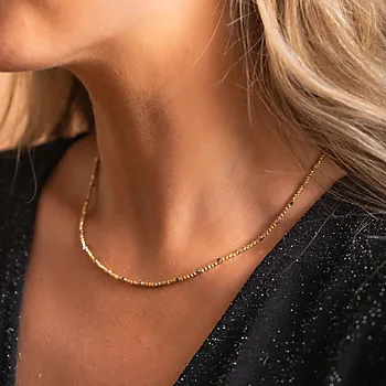 Bilde nummer 2 av Pan Jewelry, Kjede i flerfarget 585 gull med kuler