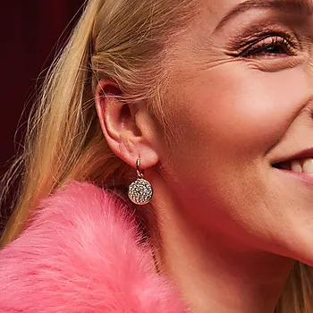 Bilde nummer 3 av Shine øreringer i 925 forgylt sølv