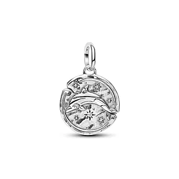 Charms i 925 sølv med delfin
