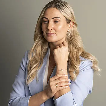 Bilde nummer 3 av Pan Jewelry, Ring i 925 forgylt sølv med zirkonia