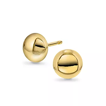 Pan Jewelry, Øredobber i 585 gult gull rund