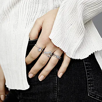 Bilde nummer 3 av Pandora Timeless, Ring i 925 sølv med zirkonia