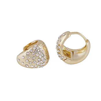 Bilde nummer 2 av Sprinkles Core øreringer i forgylt messing med zirkonia