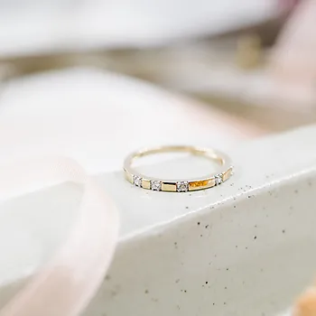 Bilde nummer 4 av Hedda diamantring i 375 gull 0,08 ct