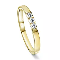 Pan Jewelry, Angelica alliansering i 585 gult gull med diamanter 0,09 ct WSI