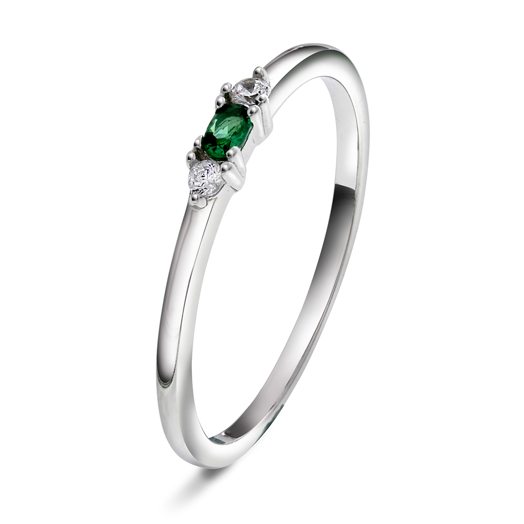 Pan Jewelry, Ring i sølv med zirkonia, størrelse 50