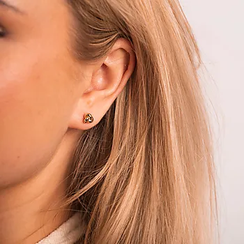 Bilde nummer 4 av Pan Jewelry, Smykkesett med øredobber og armbånd i forgylt 925 sølv med knute