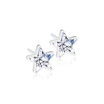 Blomdahl, Øredobber i medisinsk plast med klare Swarovski krystaller