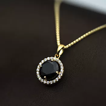 Bilde nummer 2 av Pan Jewelry, Smykke i 925 forgylt sølv med nano glasssten og zirkonia
