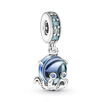 Pandora Moments, Charm i 925 sølv med blekksprut