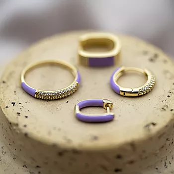 Bilde nummer 3 av Pan Jewelry, Emanuella ring i 925 forgylt sølv med zirkonia
