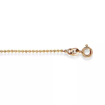 Kule armbånd i rosèforgylt sølv, 17+3 cm