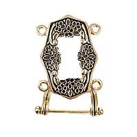 Løkenbunad, Veskestøl for skinnlist i 925 forgylt sølv