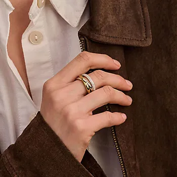 Bilde nummer 2 av Ring i 925 forgylt sølv med zirkonia