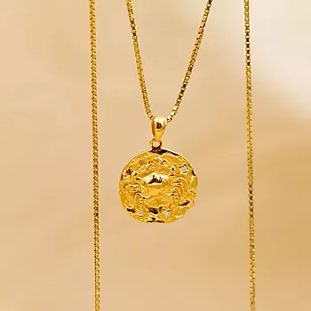 Bilde nummer 3 av Pan Jewelry, Smykke i 925 forgylt sølv med zirkonia og Krepsen