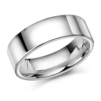 Giftering i 925 sølv | 7 mm bredde