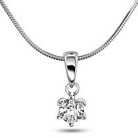 Pan Jewelry, Ingrid enstensanheng i 585 hvitt gull 0,30 ct