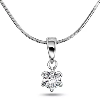 Pan Jewelry, Ingrid enstensanheng i 585 hvitt gull 0,30 ct