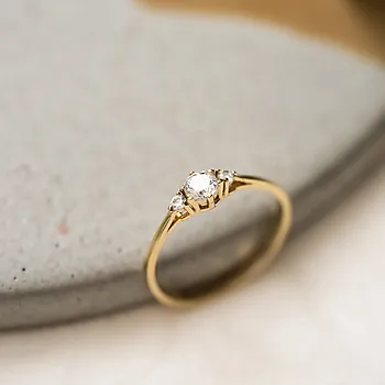 Bilde nummer 4 av Pan Jewelry, Ring i 585 gult gull med zirkonia
