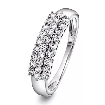 Pan Jewelry, Diamantring i 585 hvitt gull 0,50 ct