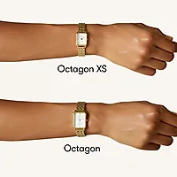 Bilde nummer 6 av Octagon XS dameklokke med flerfarget stålrem
