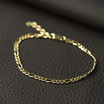 Bilde nummer 2 av Pan Jewelry, Figaro armbånd i forgylt 925 sølv, 19 cm