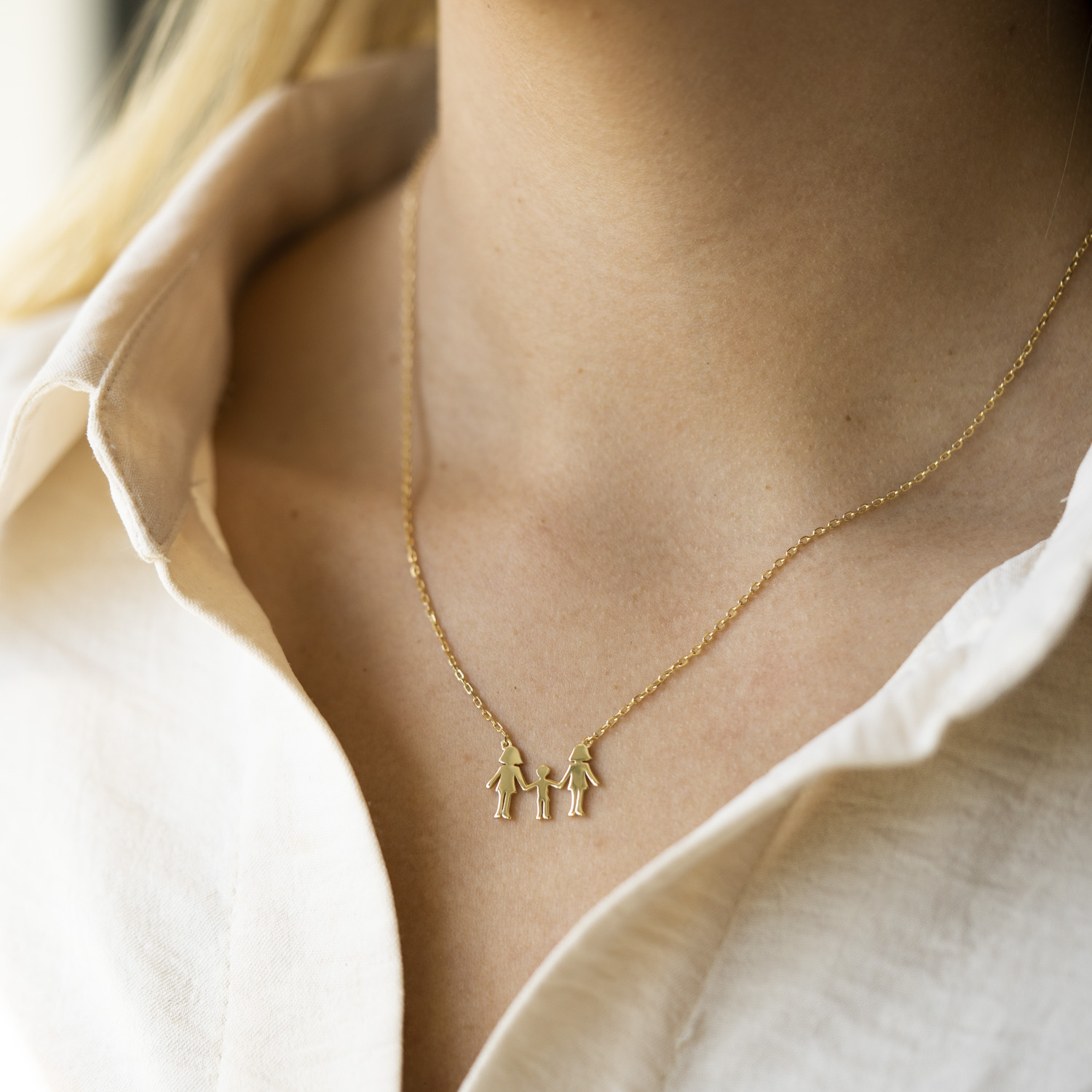 Bilde nummer 4 av Pan Jewelry, Familiesmykke med mødre og en sønn, forgylt sølv