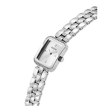Bilde nummer 3 av Guess, Bejeweled dameklokke med stållenke og zirkonia
