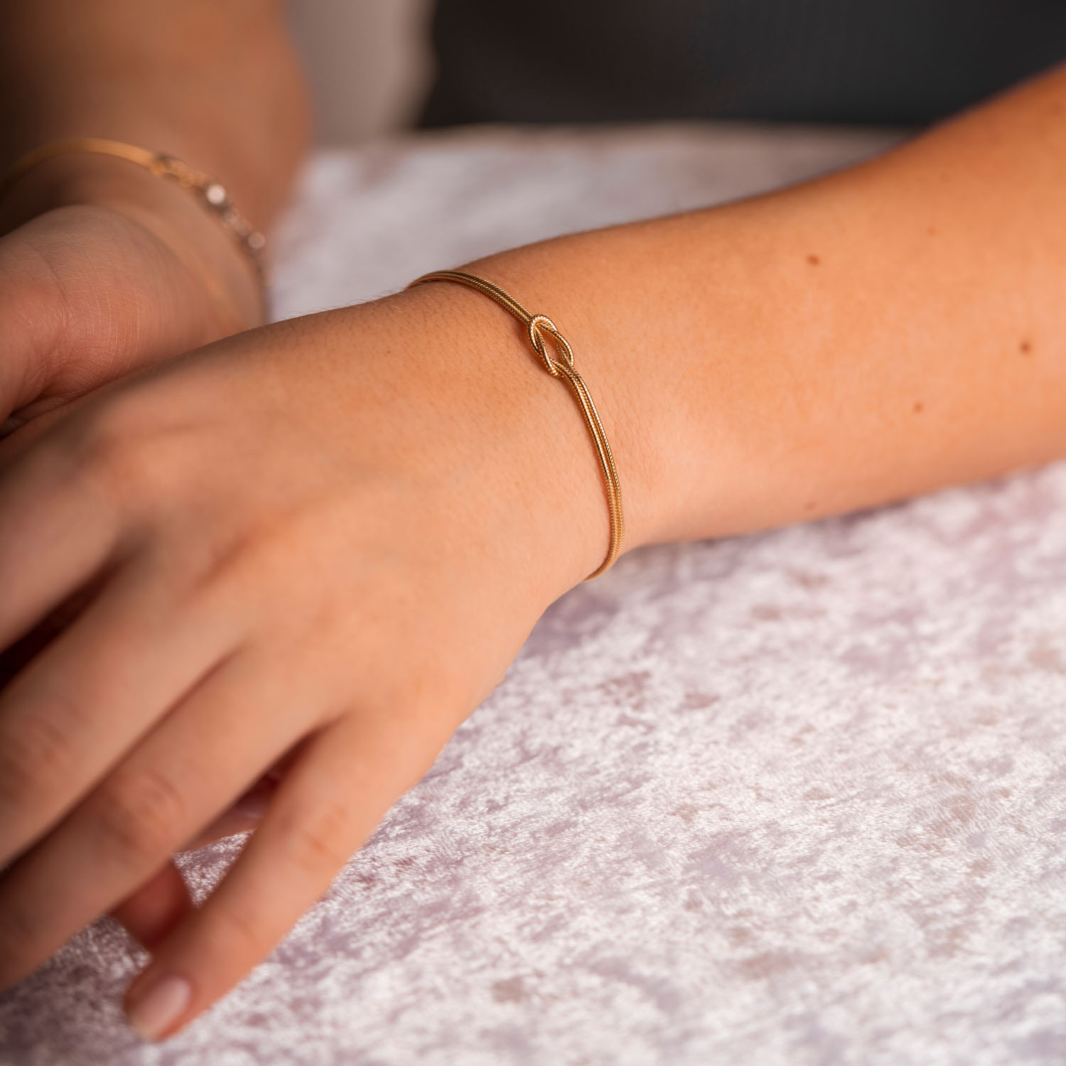 Bilde nummer 3 av Pan Jewelry, Armbånd i forgylt 925 sølv med evighetstegn