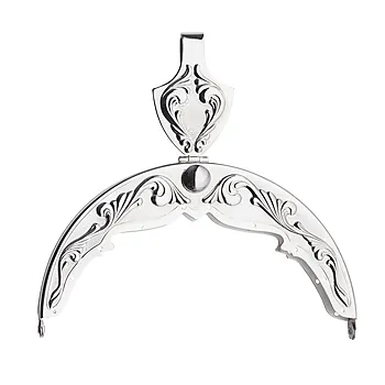 Veskelås i forsølvet plett