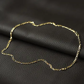 Bilde nummer 2 av Pan Jewelry, Figaro kjede i forgylt 925 sølv 3,5 mm, 45-60 cm