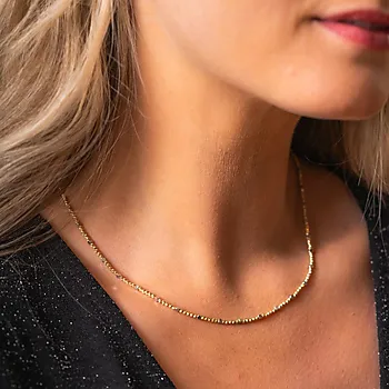 Bilde nummer 3 av Pan Jewelry, Kjede i flerfarget 585 gull med kuler