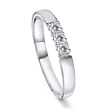 Pan Jewelry, Angelica alliansering i 585 hvitt gull med diamanter 0,45 ct WSI