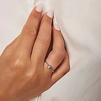 Bilde nummer 2 av Vida diamantring i 585 hvitt gull 0,30 ct