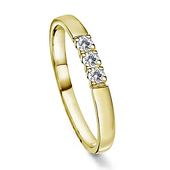 Liza alliansering i 585 gult gull med diamanter 0,18 ct