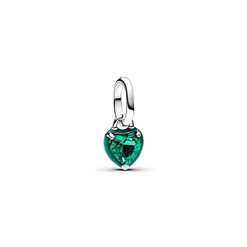 Pandora Moments, Charm i 925 sølv med grønt Chakra hjerte