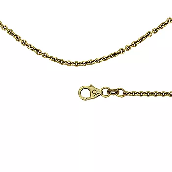 Pan Jewelry, Rund ankerkjede i 585 gult gull 2 mm, 45-60 cm